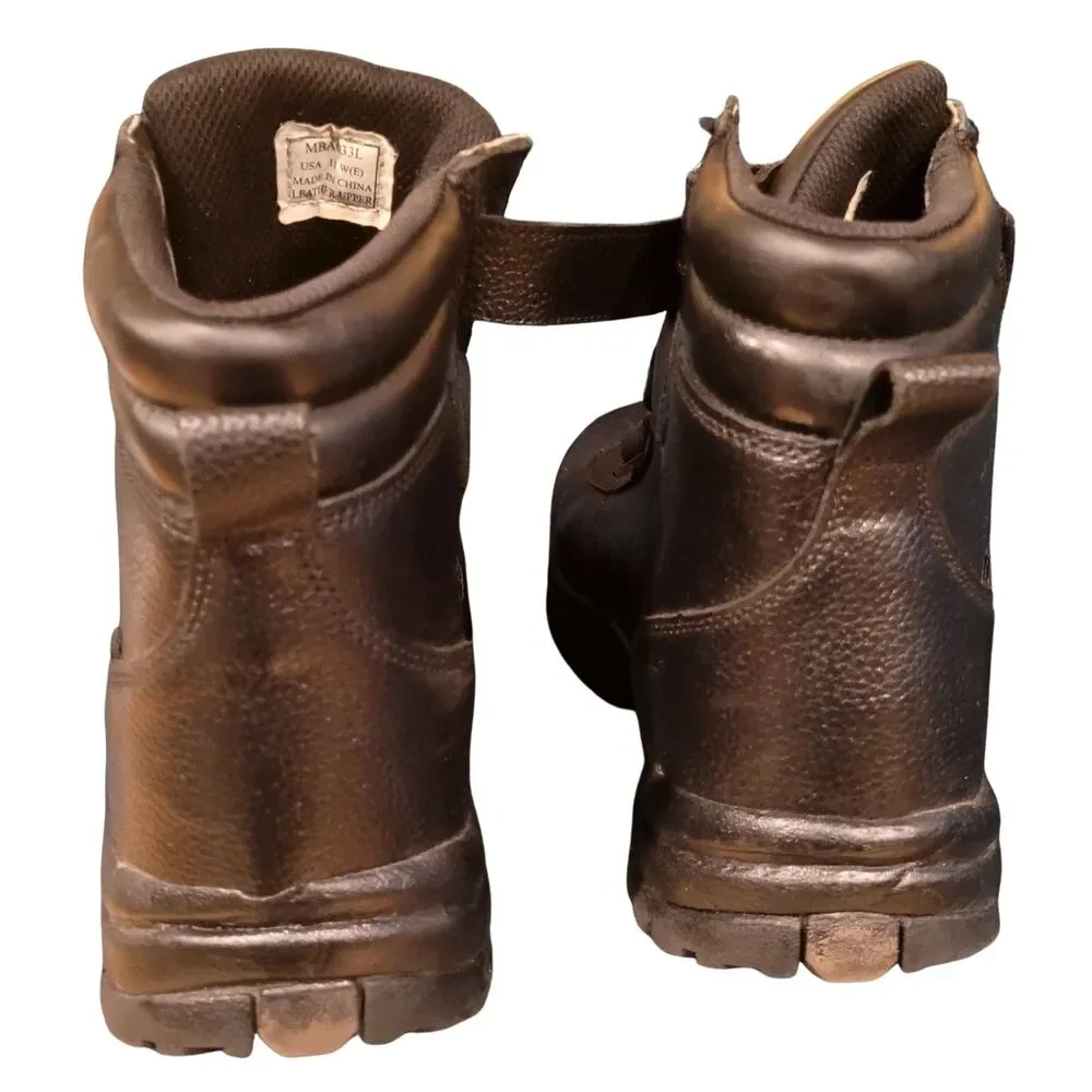 Men's Propet Size 11 Waterproof Leather Velcro Closure Boots Rubber Sole